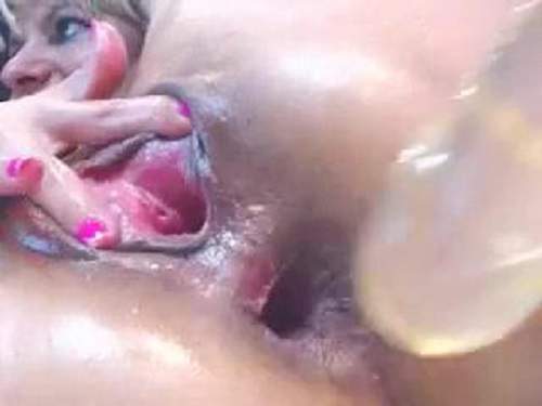 Dildo Anal – Unique webcam girl gaping pussy and anal crazy