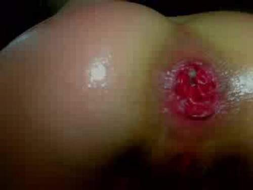 Double Dildo – Kinky skinny webcam girl double dildo anal rosebutt penetration