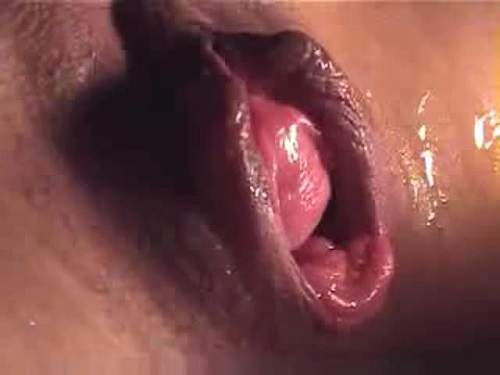 Pussy Pumping – Big pussy pumping and dildo anal fuck closeup