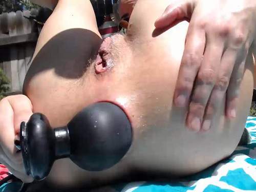 Webcam Teen – Outdoor Maxeengreen inflatable dildo deep fuck in prolapse anus