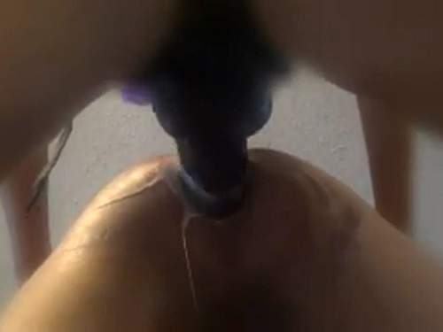 POV – Wife huge strapon domination to gaping asshole her husband