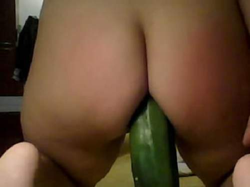 Vegetable Pussy – Webcam enigmatic girl squash anal and gaping asshole