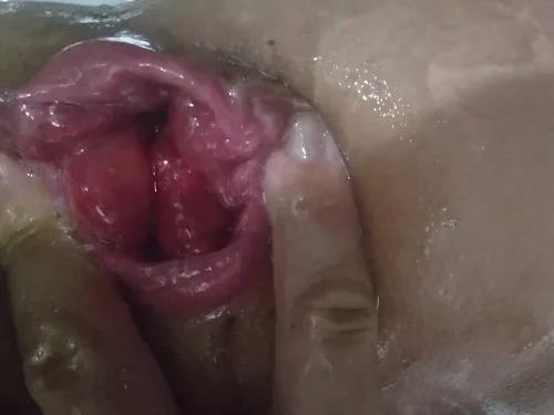 Anal insertion – Japanese pornstar GOODrgon sweet anal rosebutt closeup loose